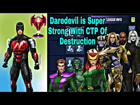 Daredevil Super Strong On Timeline Battle With Destruction - Marvel Future Fight