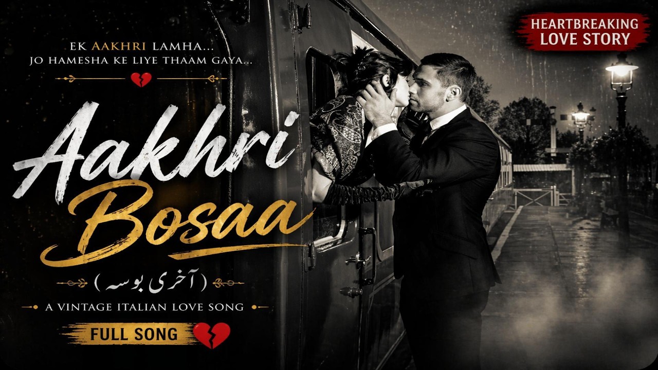 Aakhri Bosaa 💔 | Heartbreaking Urdu Song 2026 | Vintage Love Style | Last Kiss Story