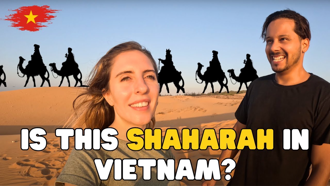 Adventurers roam across the stunning expanse of Red Sand Dunes in Vietnam, a unique natural marvel.