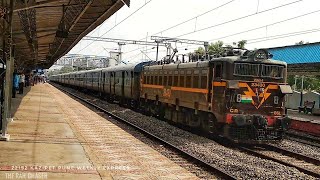preview picture of video 'Kazipet - Pune Weekly Express| 22152| WAG-5 BSL 23430| Mancherial| WAG-5 Fun #TheRailChaser #Rail'