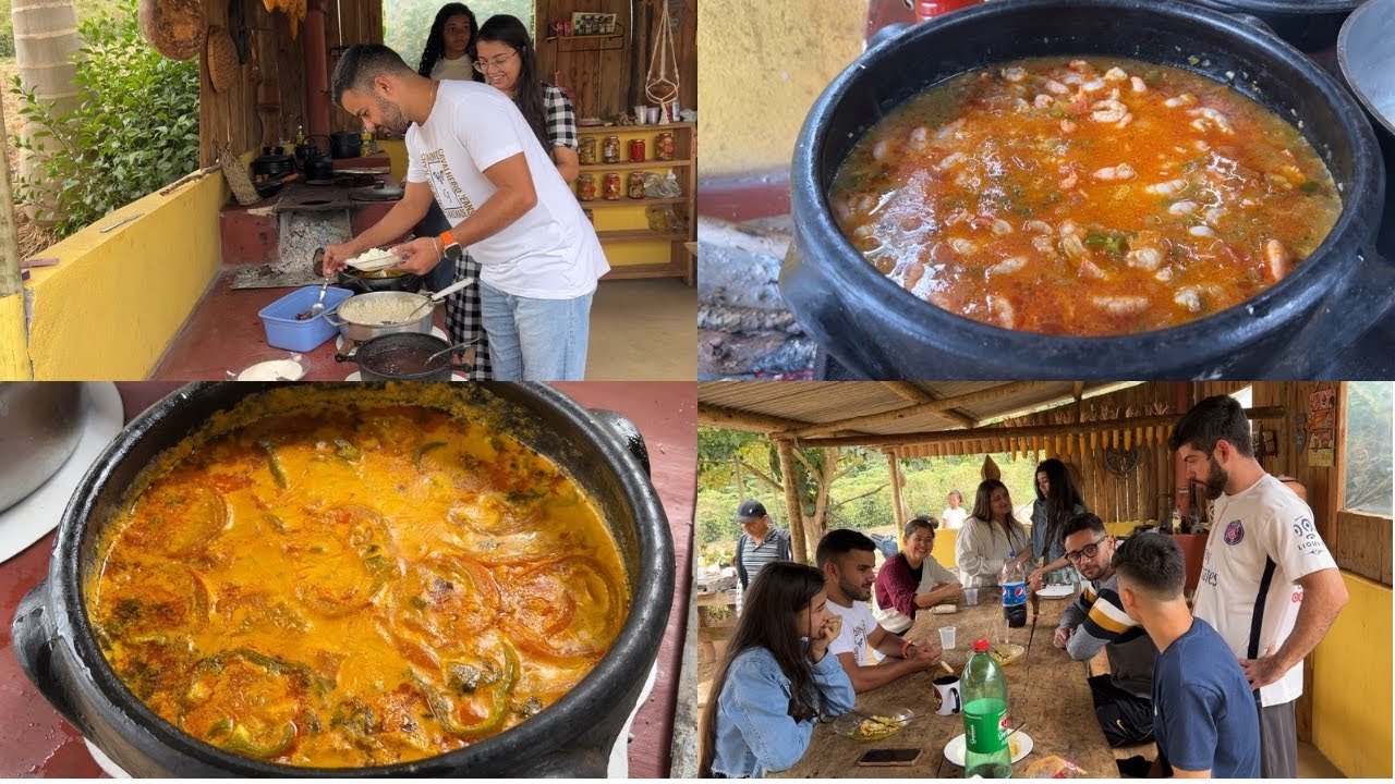 MOQUECA DE CAMARÃO, UMA RECEITA BAIANA AQUI NA CASINHA NO PÉ DA SERRA.