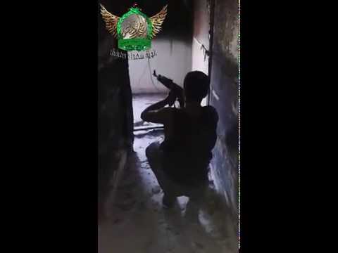 اشتباكات بين كتيبة صقور التضامن وقوات النظام في حي التضامن في مدينة دمشق