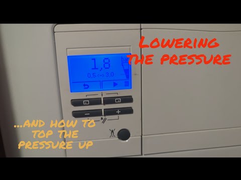 Vaillant EcoFit Pure 825 combi boiler. How to lower the pressure and how to top the pressure up??