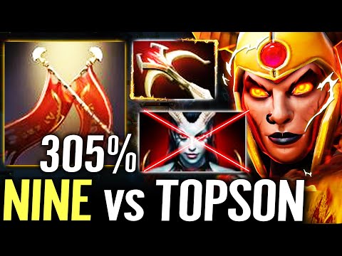 🔥 NINE LC MID 100% shutdowns TOPSON QOP — Daedalus + Bloodthorn 305% DMG CRIT Meta Dota 2 Pro
