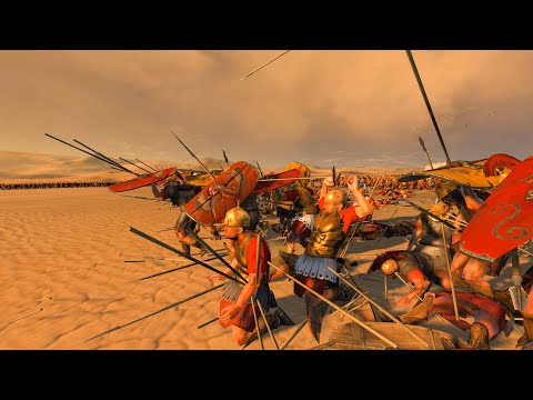 ROMAN UNITS vs SPEARS RAIN - Total War ROME 2
