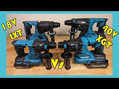 Makita 18V vs 40V SDS #rotaryhammer showdown [STARRING HR010/GRH10Z]