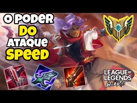 MELHOR BUILD DE ATAQUE SPEED PARA O AKSHAN ? LOL WILD RIFT