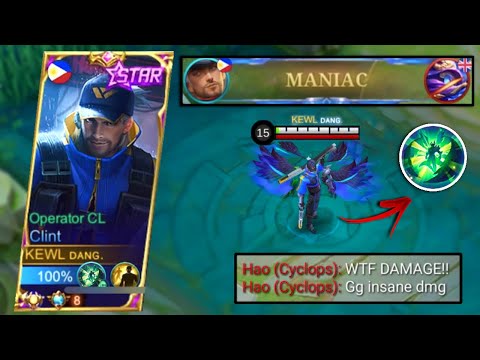 CLINT BUT WITH ARGUS ULTIMATE😨 ( UNKILLABLE CLINT? ) HYPERBLEND MLBB!