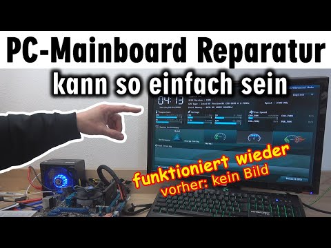 PC-Mainboard Reparatur 🛠 erfolgreich 👍 zeigt kein Bild ▪ startet nicht ▪ Lüfter dreht sich