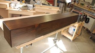 Build a Rustic Faux Beam Mantel or Shelf