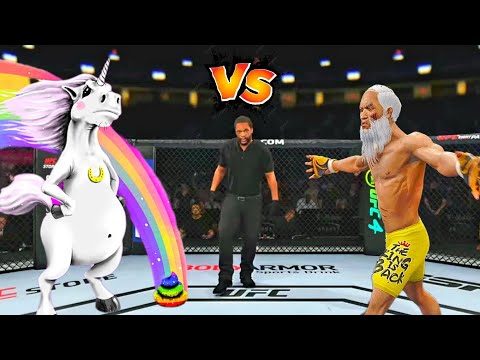 Crazy Fight 🔥🐉Pumped Unicorn vs. Old Bruce Lee - EA Sports UFC 4 Rematch