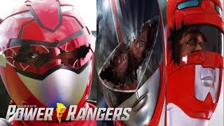 All Red Ranger Broken Visors | Power Rangers | Power Rangers Official