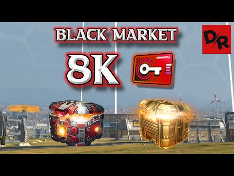 War Robots - Black Market Chest Opening - 8,000 Keys - Gold Chests - Superchest