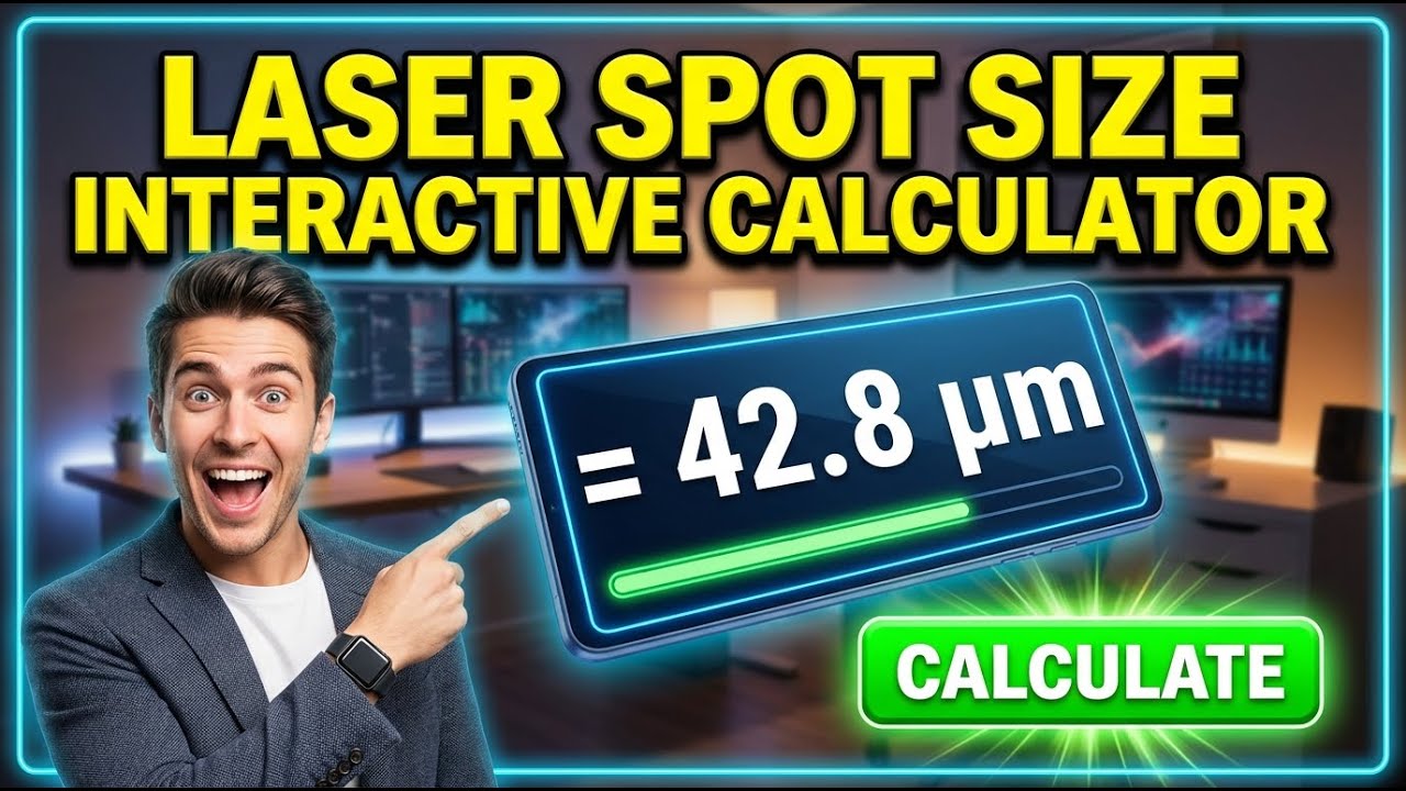 Laser Spot Size Interactive Calculator
