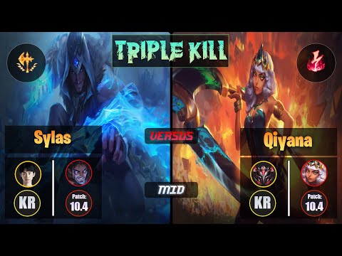 Doinb SYLAS (Mid) [Conqueror] VS QIYANA - Grandmaster KR Patch 10.4 Triple Kill