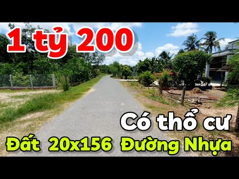[Đã Bán] đất 20x156 mặt tiền đường nhựa có thổ cư 1 tỷ 200 triệu ở Long Chữ Tây Ninh cách TPHCM 80km