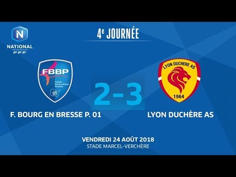 J4 : Bourg-Peronnas 01 - Lyon Duchère AS (2-3) le résumé I National FFF 2018-2019