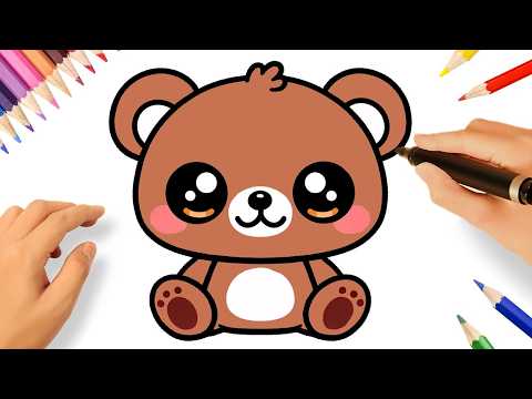 HOW TO DRAW KAWAII TEDDY BEAR EASY AND CUTE 🧸
