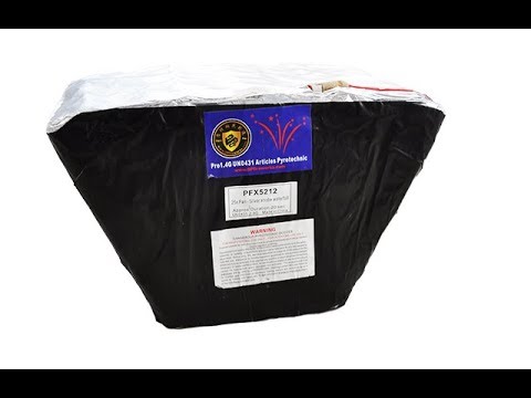 PFX5212 25 SHOT SILVER STROBE WATERFALL FAN - DOMINATOR FIREWORKS PRO