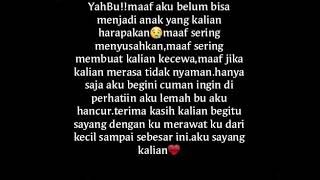 Download lagu Ayah ibu maaf aku belom bisa jadi anak yang kalian harapkan😭😭(story wa) mp3