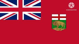 Canadian provinces and territories flags animation