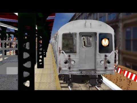 R42 M Train at Myrtle Ave - Broadway (Hmmsim2)