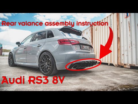 Audi RS3 8V Heckdiffusor Maxton Montage