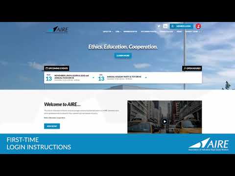Aire Brokers Org First Time Login Tutorial