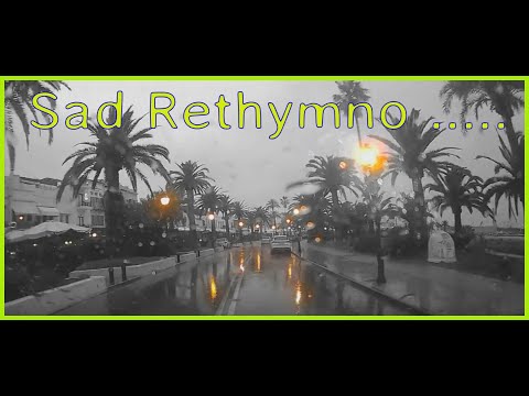 CRETE (KRETA) Rethymno - The SAD Rethymno in Winter / Rethymno ist traurig .. Crete 2022, Kreta 2022