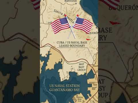 America Owns Land Inside Cuba?! 🤯 #geographythroughmaps #history #upsc #worldfacts #USA #cuba #army