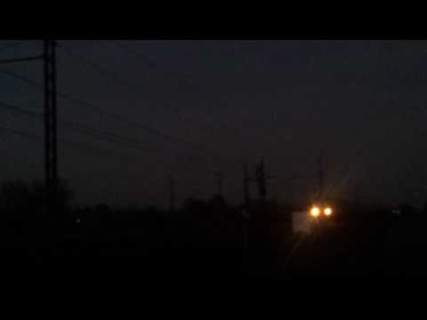 Passaggio a Livello 5+706 al tramonto, Linea Milano-Genova - WRRS