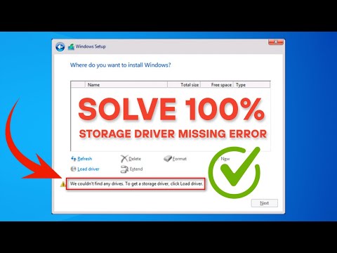 Fix We Couldn’t Find Any Drives | Storage Driver Missing During Windows Installation