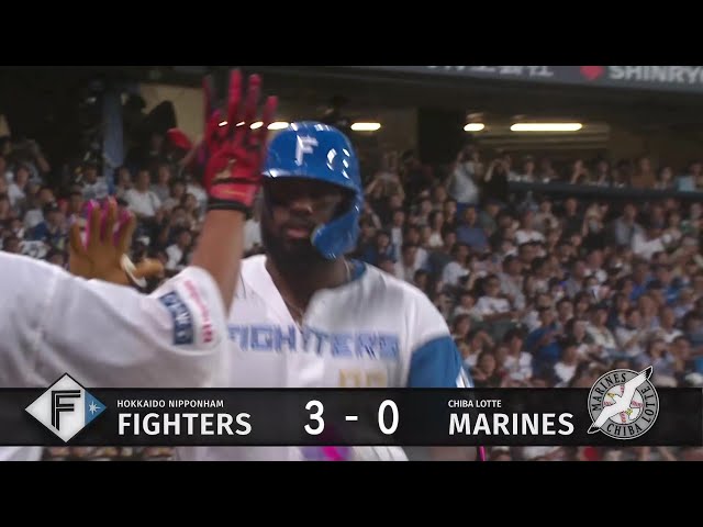 【1回裏】2試合連続!! ファイターズ・レイエス 右方向への2ランホームラン!! 2025年8月14日 北海道日本ハムファイターズ 対 千葉ロッテマリーンズ