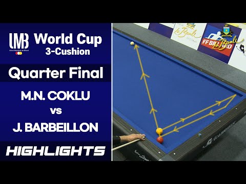 [La Baule World Cup 2016] Quarter Final - Jérôme BARBEILLON (FRA) vs Murat Naci COKLU (TUR). H/L