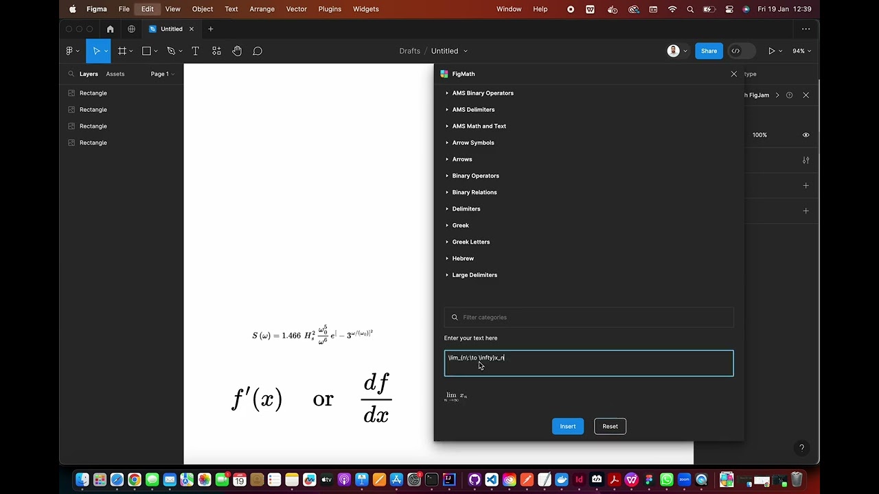 FigMath: Mathematical Expression Renderer for Figma