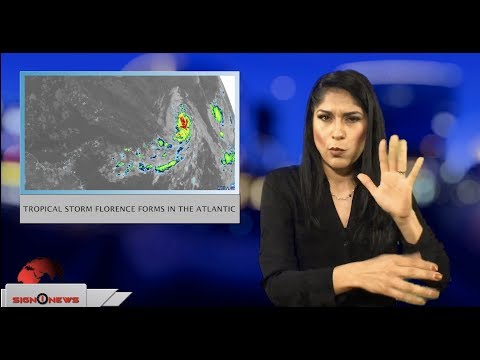 Tropical Storm Florence form in the Atlantic (ASL - 9.1.18)