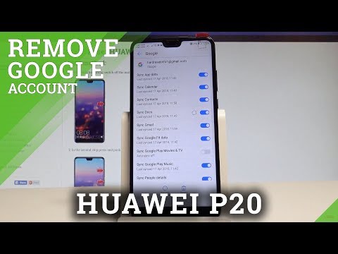 How to Remove Google Account from HUAWEI P20 - Delete Google Account |HardReset.Info
