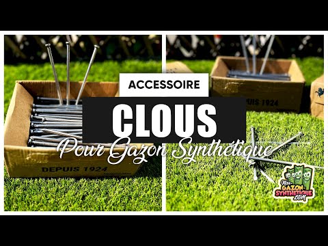 Tutoriel vidéo pour poser facilement des clous en acier pour gazon synthétique