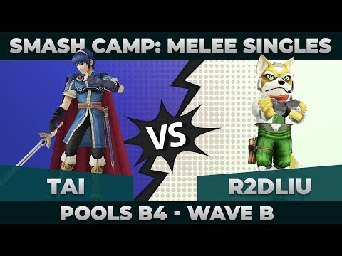 Tai vs R2DLiu - Winners' Semifinals: Melee Singles Pools - Smash Camp 2019 | Marth vs Fox