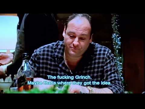 Santa Claus vs. The Grinch conversation (The Sopranos)
