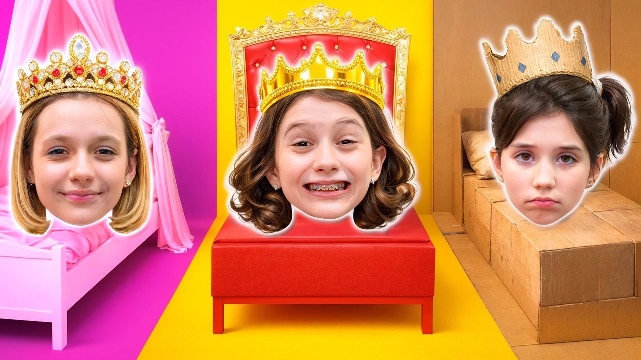 Poor vs Rich vs Giga  PRINCESS adventures