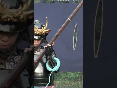 Armored Samurai Loads and Shoots Matchlock Gun 種子島 #shorts