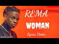 REMA - Woman (Lyrics Video)