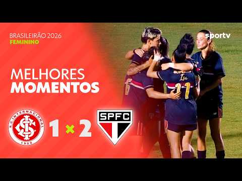 Gols e lances de Internacional x São Paulo