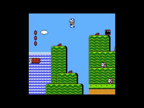 Super Mario Bros. 2 Game Genie Code: VZXEPV - Super slow glitchy music