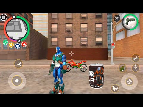 Rope Hero Vice Town | Rope Hero White Car Throw Vice City | Transformer Stone Fight Army Tank Robot