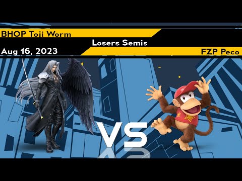Xeno305 Losers Semis - Toji Worm (Sephiroth) vs Peco (Diddy) - Smash Ultimate