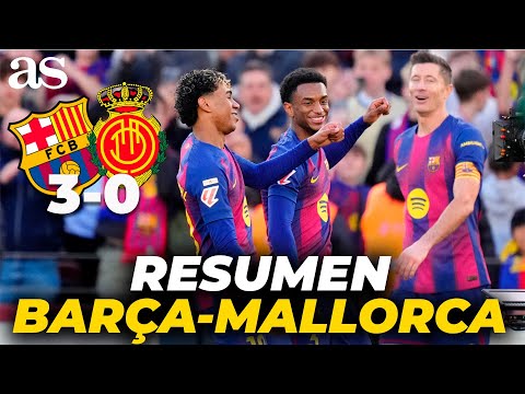RESUMEN y goles del FC BARCELONA 3 - RCD MALLORCA 0: Un LÍDER aún más líder | LALIGA