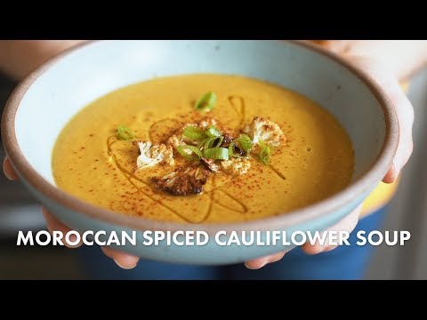 Moroccan Spiced Cauliflower Soup
