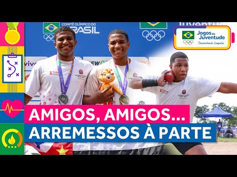 JOGOS DA JUVENTUDE 2023 - Amigos de São Paulo disputam recordes no arremesso do peso